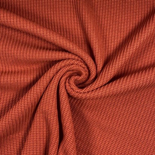 Baumwoll Strick - terracotta